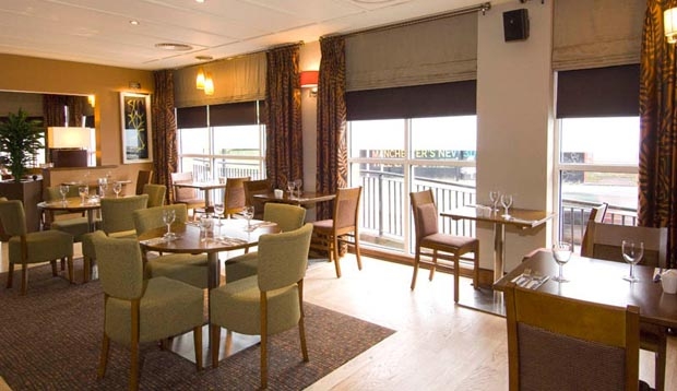 Restaurant area at Premier Inn Manchester City Centre (Deansgate Locks) hotel